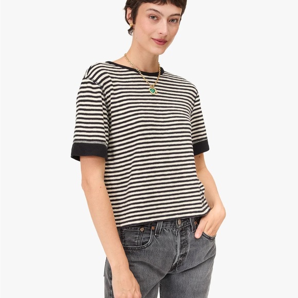 Clare V Striped Knit Tee Black Size Le Bateau Tee  XS - Picture 1 of 10
